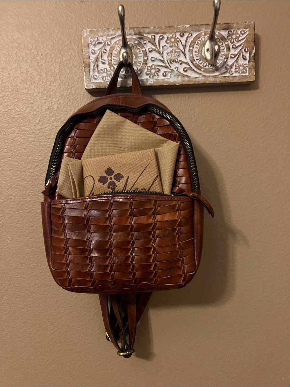 PATRICIA NASH Backpack 100% leather